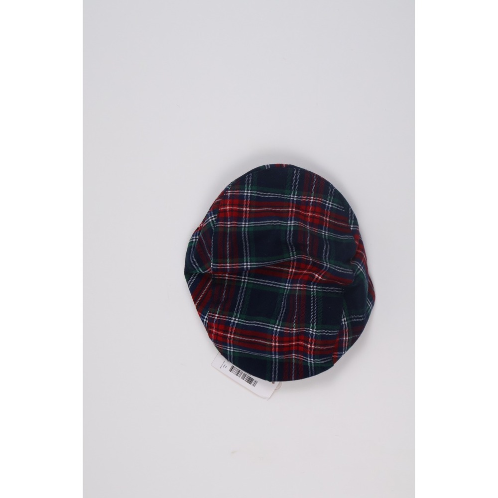 Gymboree Flat Cap Plaid Navy Red 2T-3T NWT